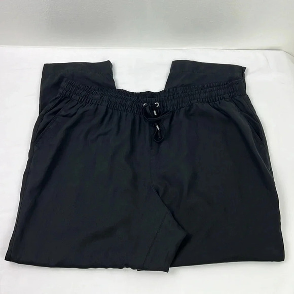 Lands’End New Women’s 20W Black WXR Woven Soft Pant Pockets Elastic Waistband - Picture 2 of 8